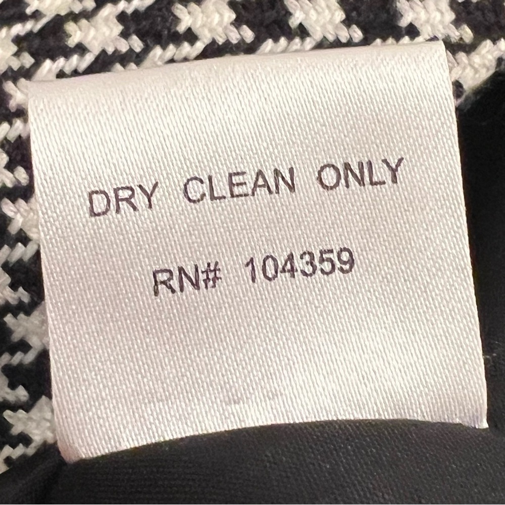 Vesti Black White Houndstooth Pencil Skirt - Picture 9 of 11